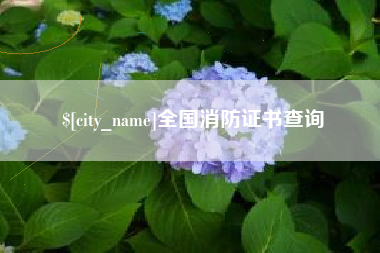 公主岭全国消防证书查询