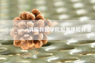 公主岭消防救援学院报考体检标准