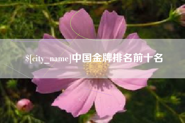 公主岭中国金牌排名前十名