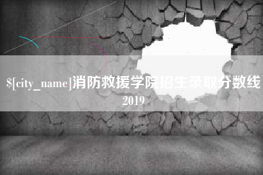 公主岭消防救援学院招生录取分数线2019