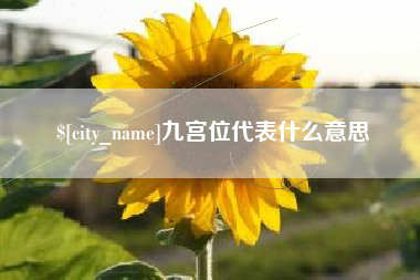公主岭九宫位代表什么意思