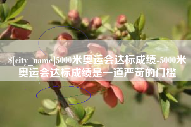 公主岭5000米奥运会达标成绩-5000米奥运会达标成绩是一道严苛的门槛