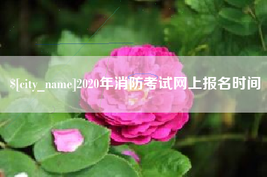公主岭2020年消防考试网上报名时间