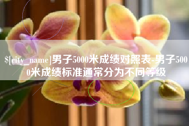 公主岭男子5000米成绩对照表-男子5000米成绩标准通常分为不同等级