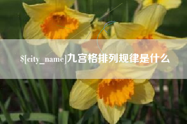 公主岭九宫格排列规律是什么