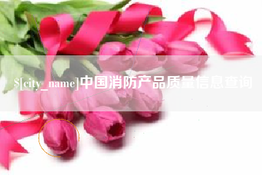 公主岭中国消防产品质量信息查询