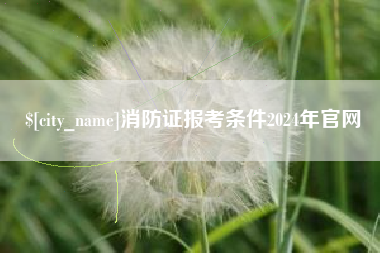 公主岭消防证报考条件2024年官网