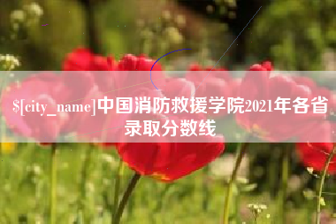 公主岭中国消防救援学院2021年各省录取分数线