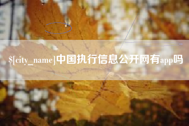 公主岭中国执行信息公开网有app吗