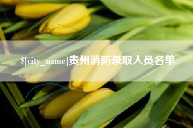 公主岭贵州消防录取人员名单