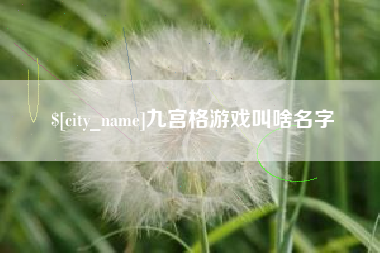 公主岭九宫格游戏叫啥名字
