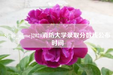 公主岭2024消防大学录取分数线公布时间