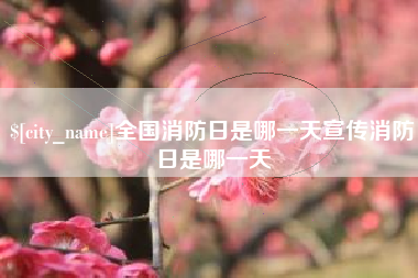 公主岭全国消防日是哪一天宣传消防日是哪一天