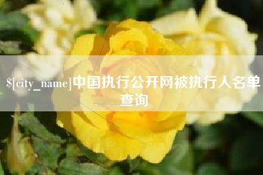 公主岭中国执行公开网被执行人名单查询