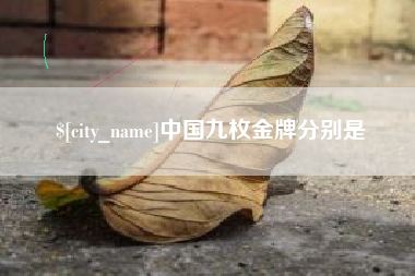 公主岭中国九枚金牌分别是