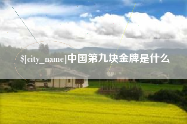 公主岭中国第九块金牌是什么