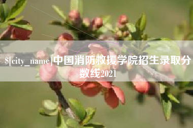 公主岭中国消防救援学院招生录取分数线2021