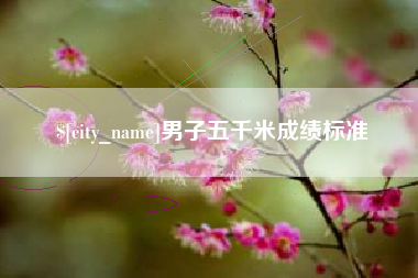 公主岭男子五千米成绩标准