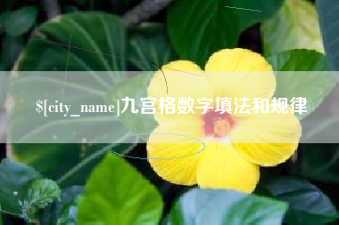 公主岭九宫格数字填法和规律