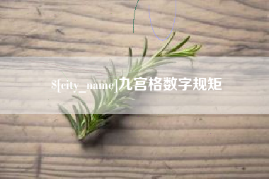 公主岭九宫格数字规矩